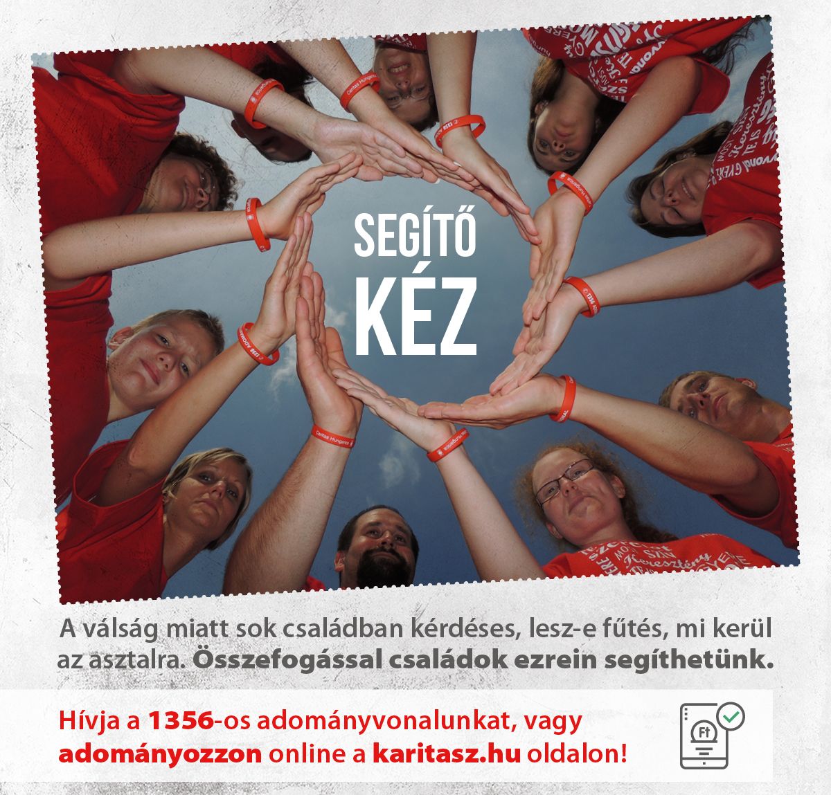 Segítő kéz – Adománygyűjtés a bajba jutott családoknak