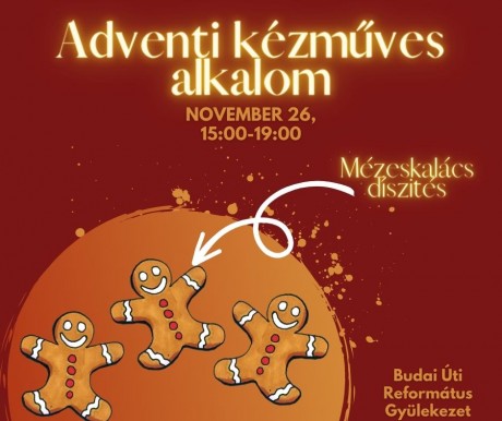 Adventi kézműves és családi délután a Budai úti református templomban