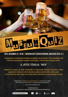 Fókuszban a férfiak - december elsején újra MuseumQuiz