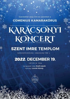 A Comenius Kamarakórus koncertezik december 19-én a Szent Imre templomban
