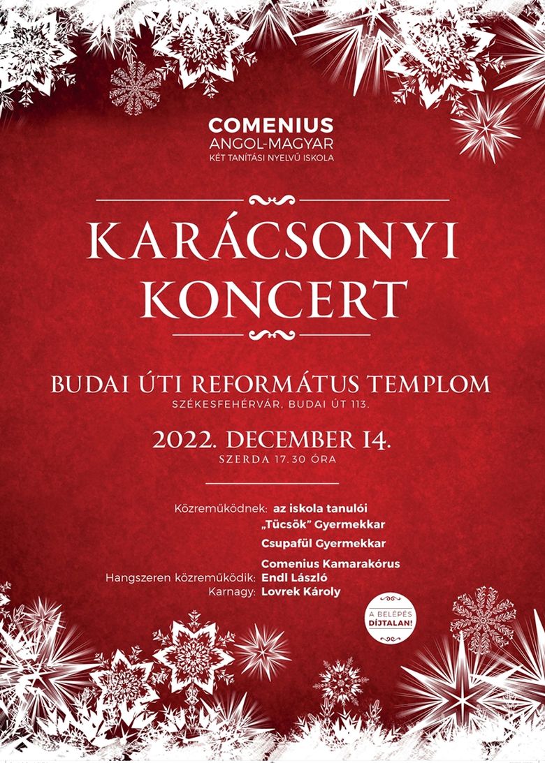 Comenius karácsony a Budai úti református templomban
