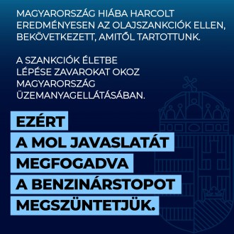 A szankciók miatt 13 hónap után kivezetik a benzinárstopot