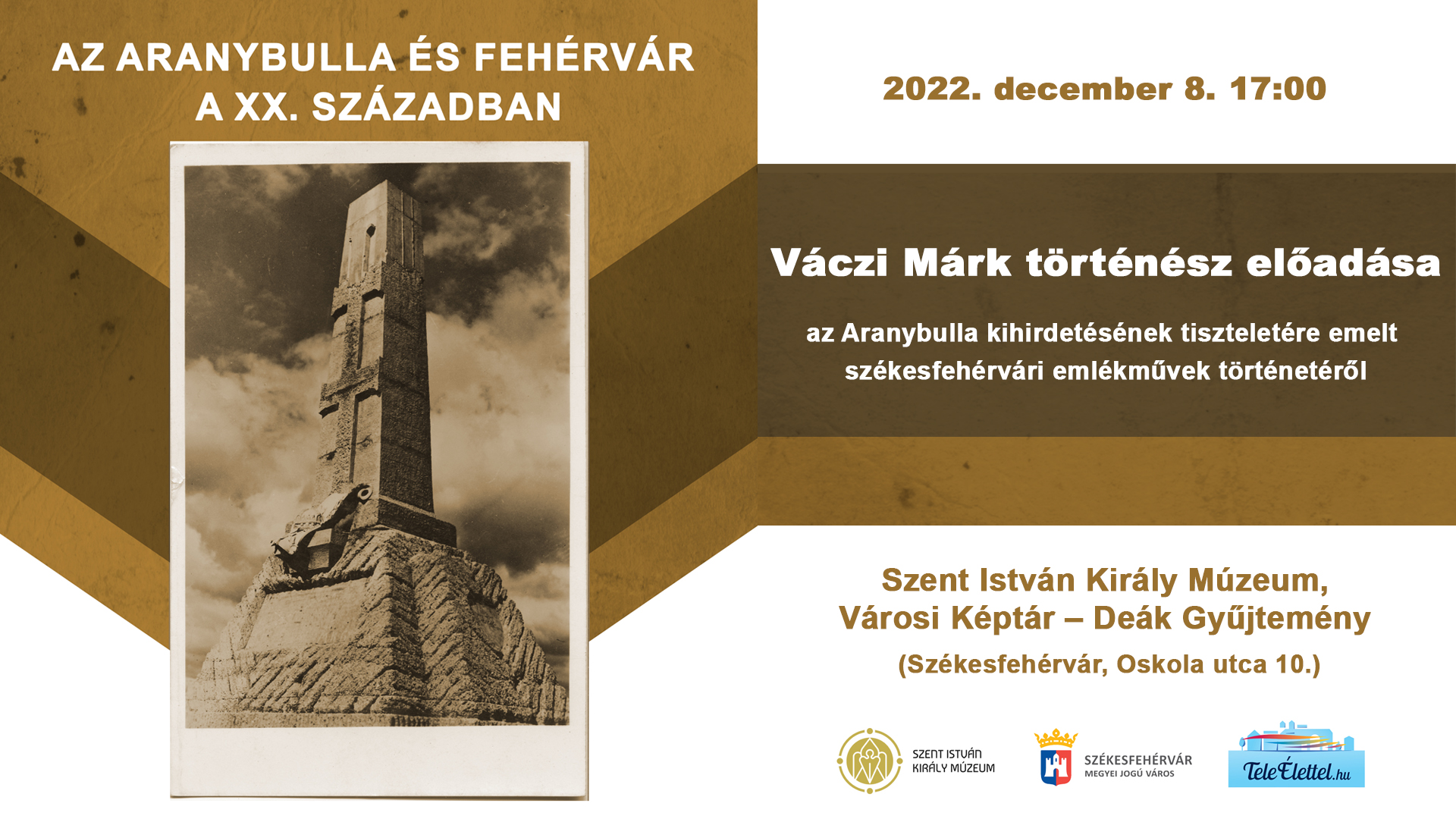 Az Aranybulla és Székesfehérvár a XX. században – előadás a múzeumban december 8-án