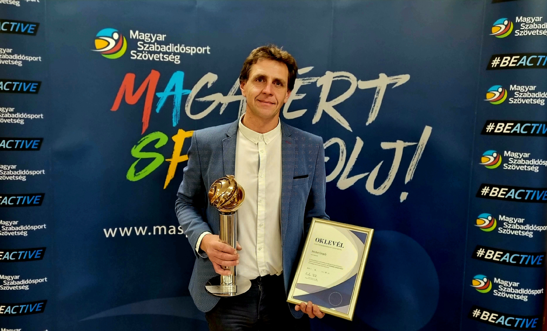 Lakosság Sportjáért – országos elismerésben részesült kollégánk