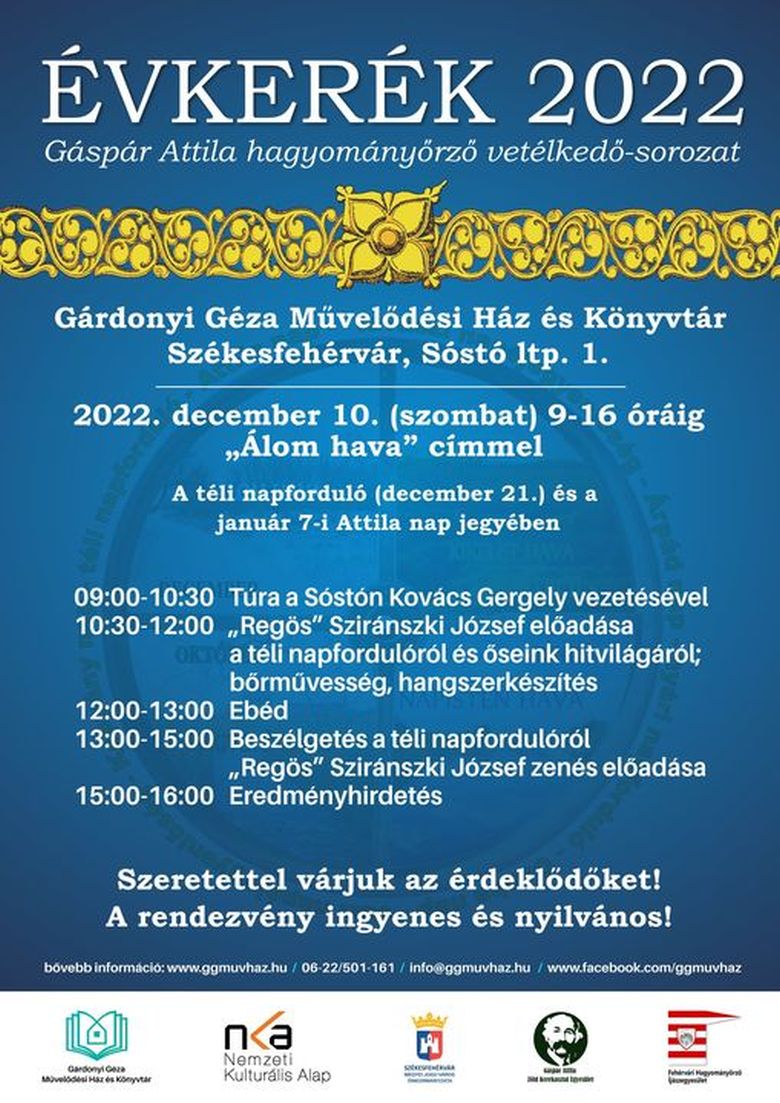 A téli napforduló jegyében rendezik az Évkerék vetélkedő döntőjét szombaton