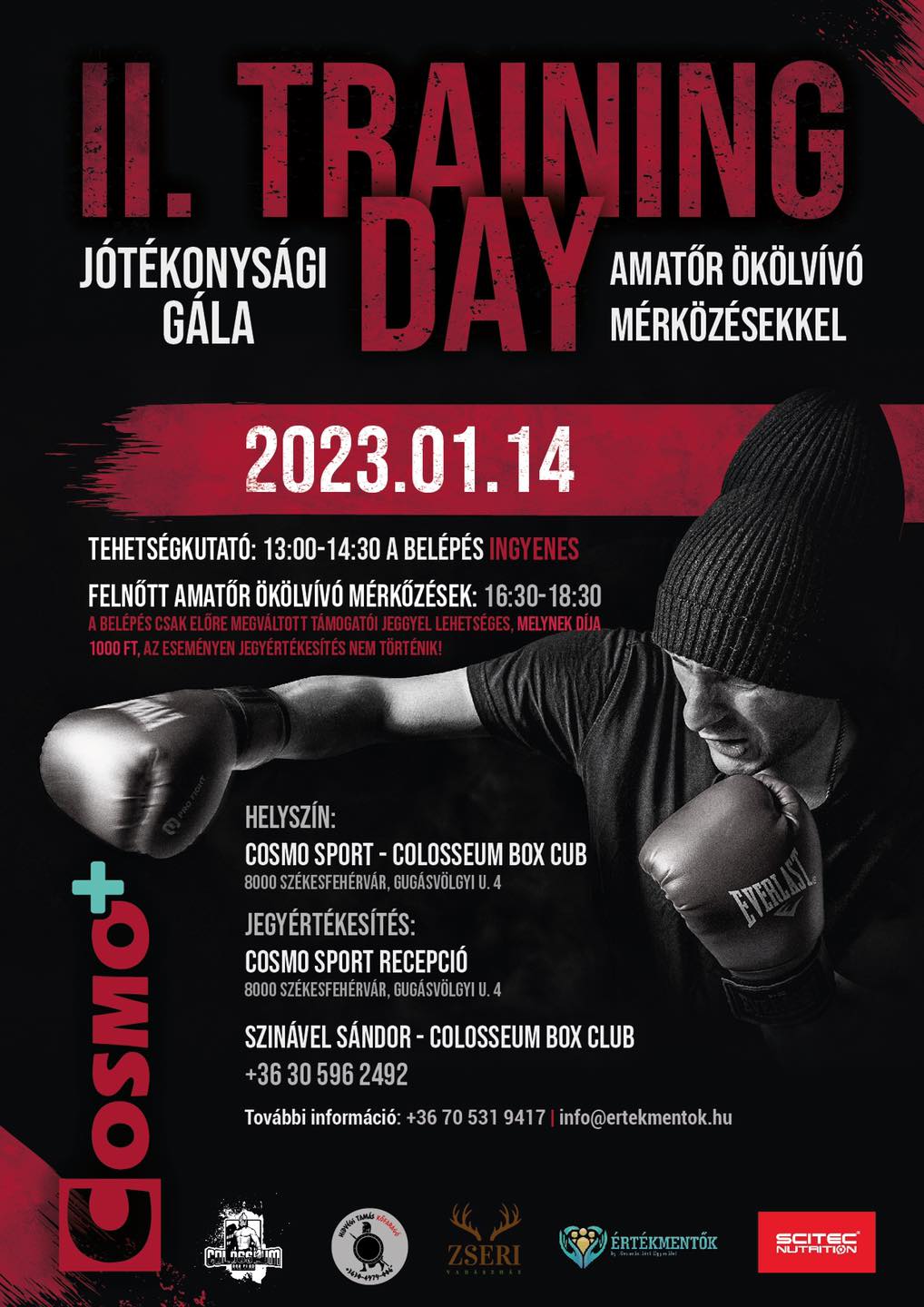 Újra jótékonysági ökölvívó gála a CosmoSportban