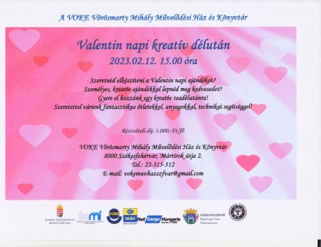 Valentin-napi kreatív délután a VOKE Művelődési Házban