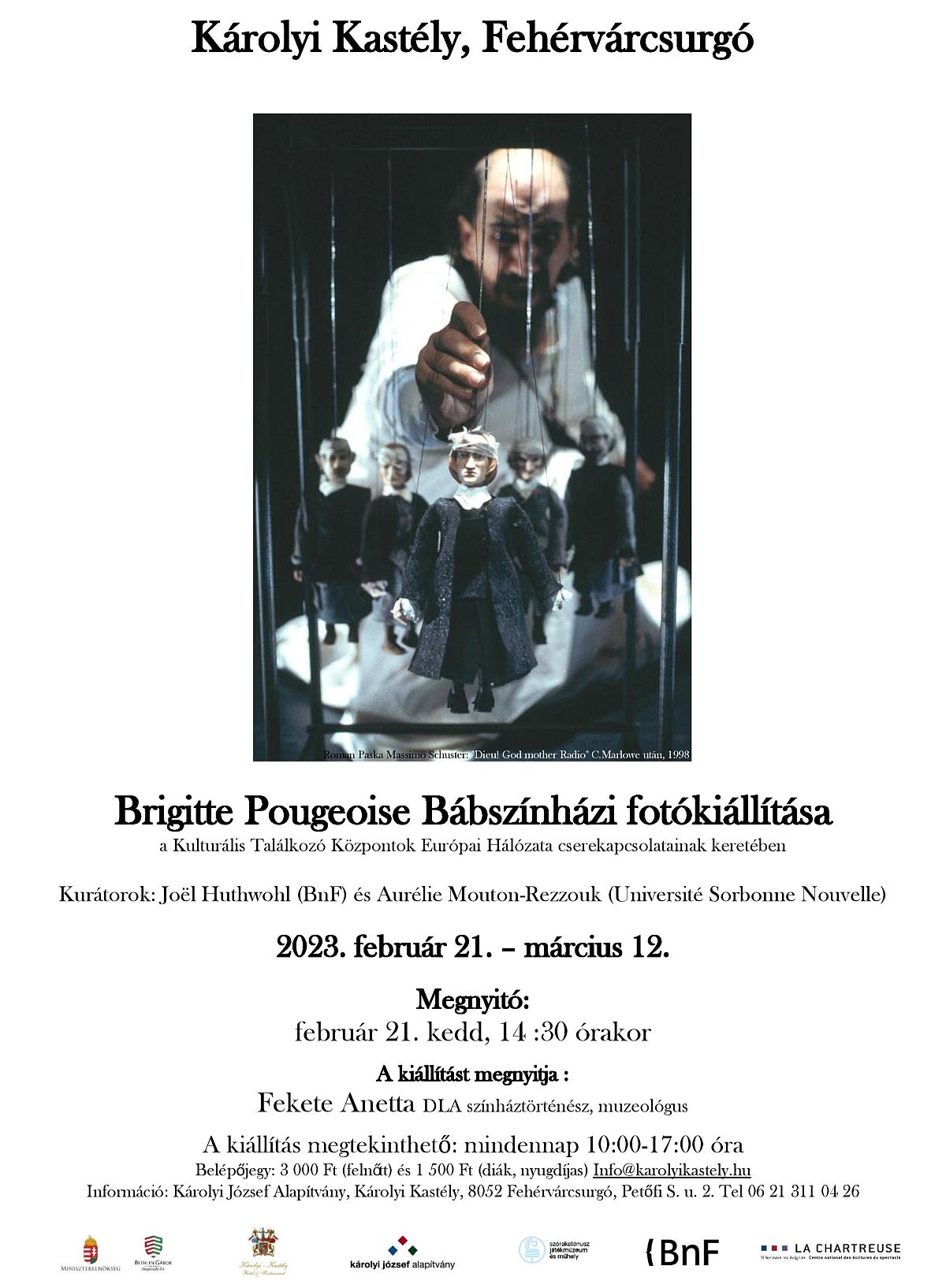 Híres bábok – felnőtteknek is a Károlyi Kastélyban