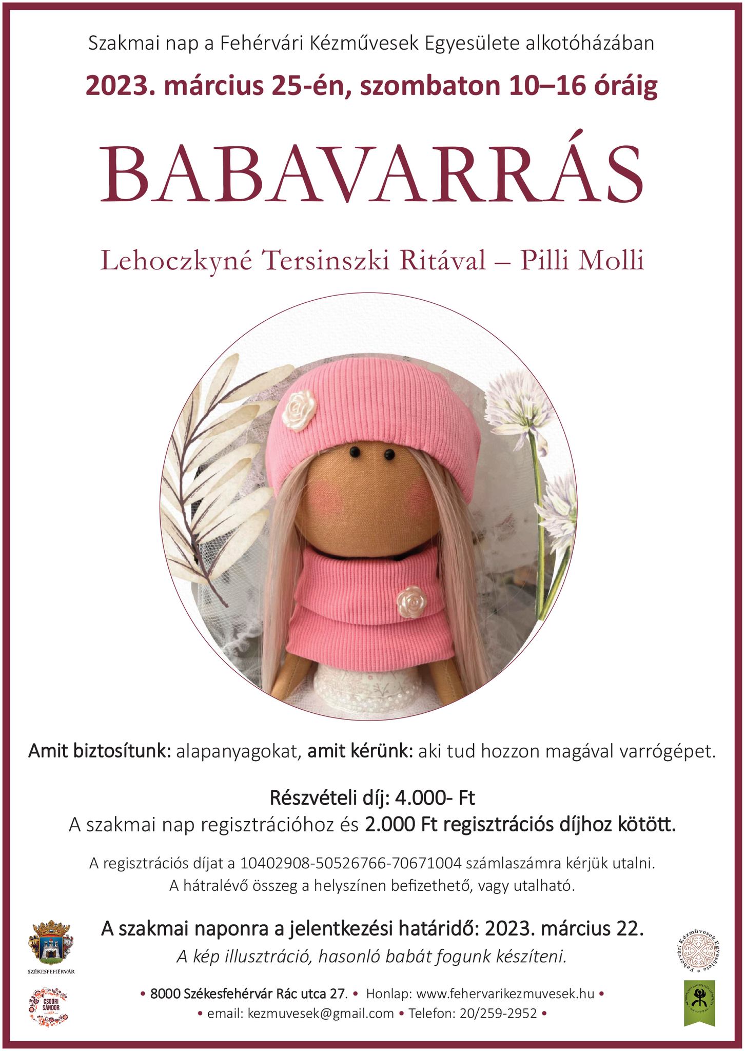 Babavarró szakmai napot tartanak a Kézművesek Házában