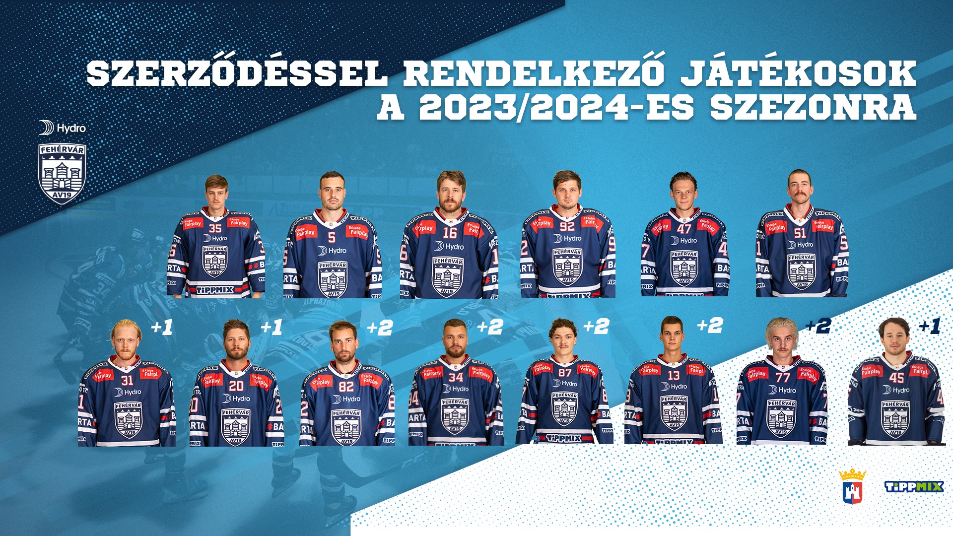 Tizennégy játékos már biztos a Hydro Fehérvár AV19 keretében