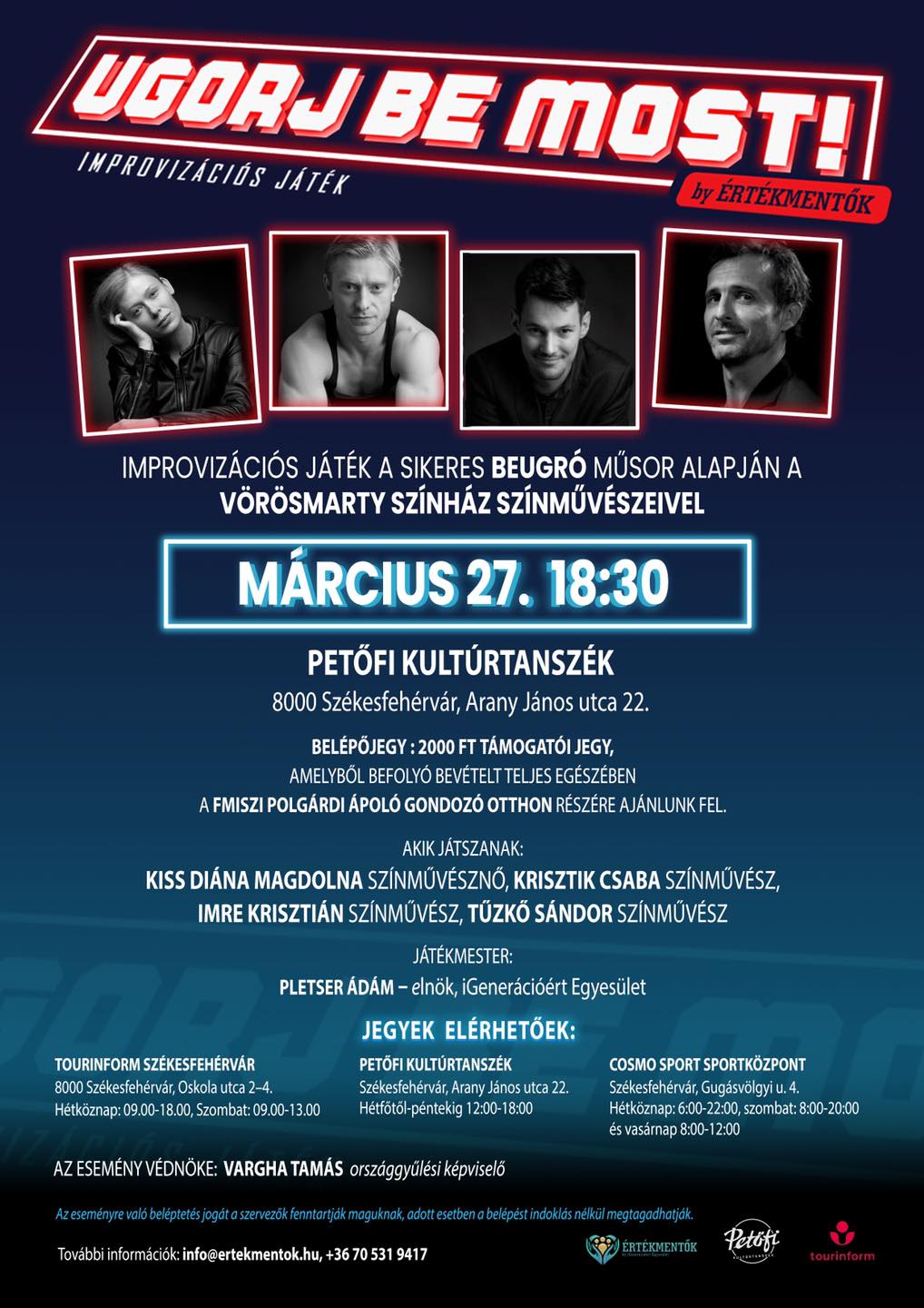 A Petőfi Kultúrtanszéken tér vissza az Ugorj Be Most!