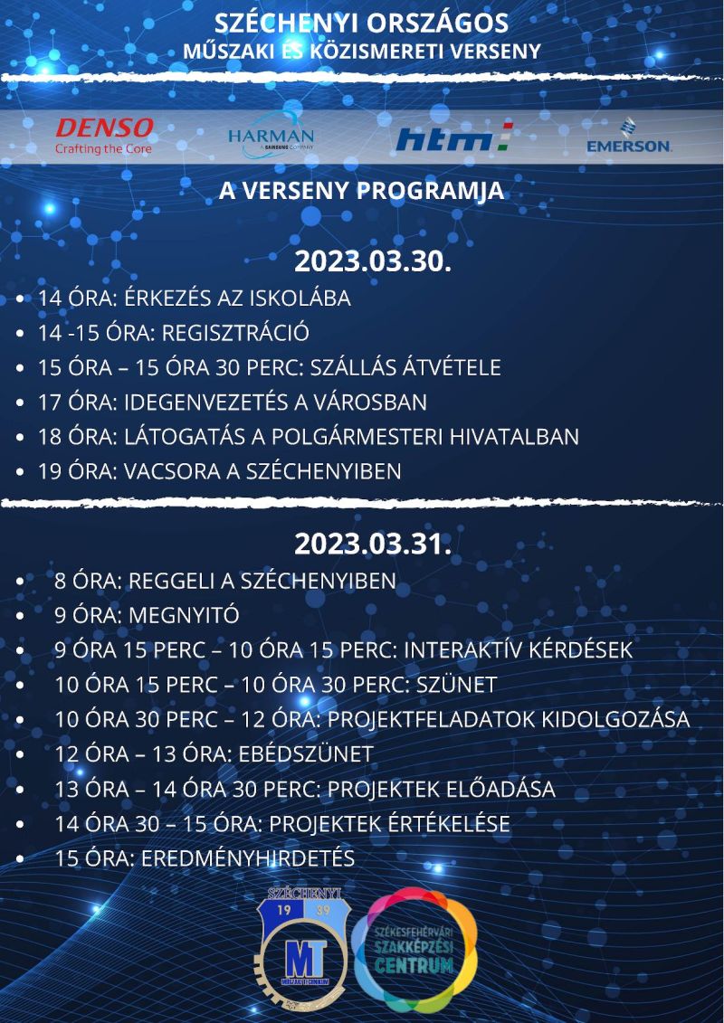 Országos műszaki versenyt rendeznek a Széchenyi Technikumban