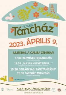 Április 9-én, vasárnap rendezi húsvéti táncházát az Alba Regia Táncegyüttes