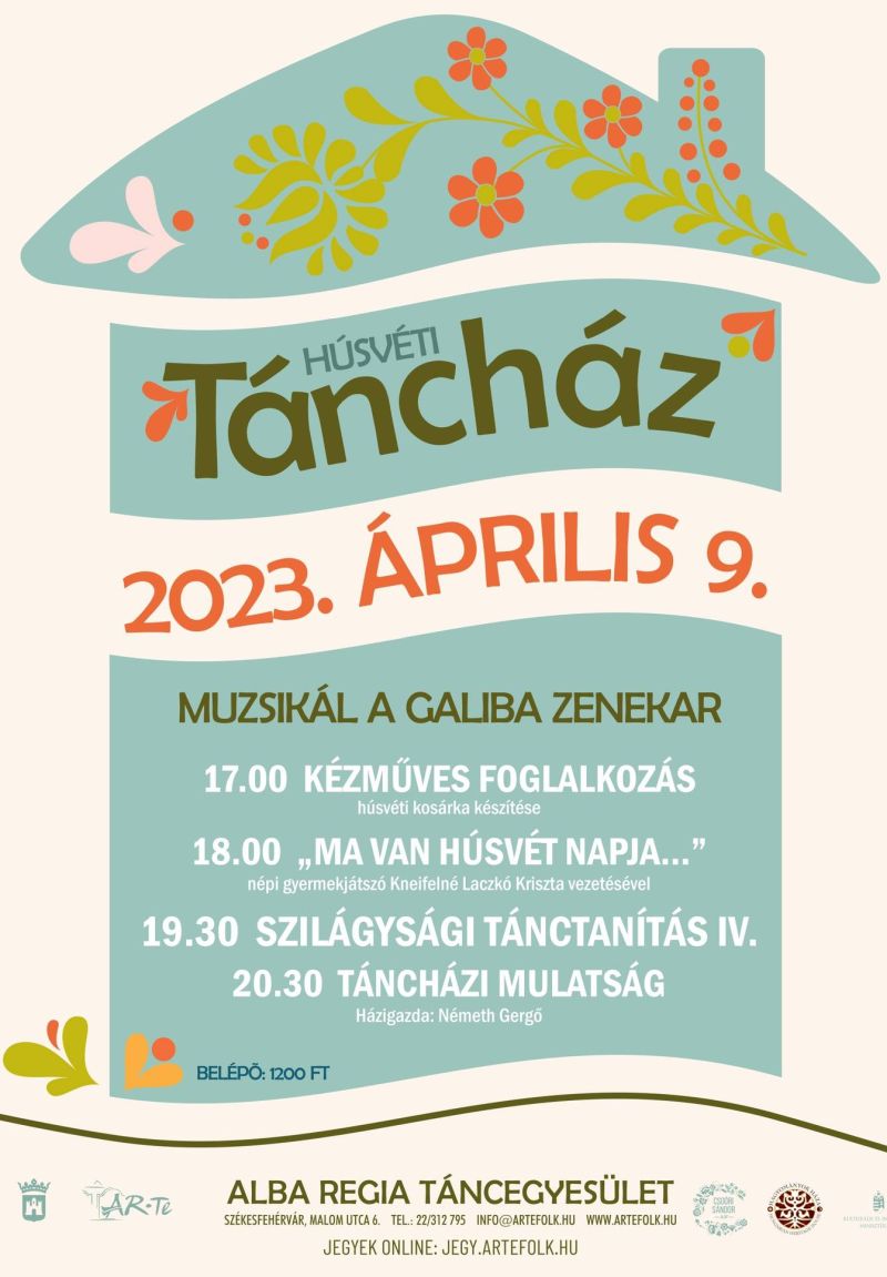 Április 9-én, vasárnap rendezi húsvéti táncházát az Alba Regia Táncegyüttes