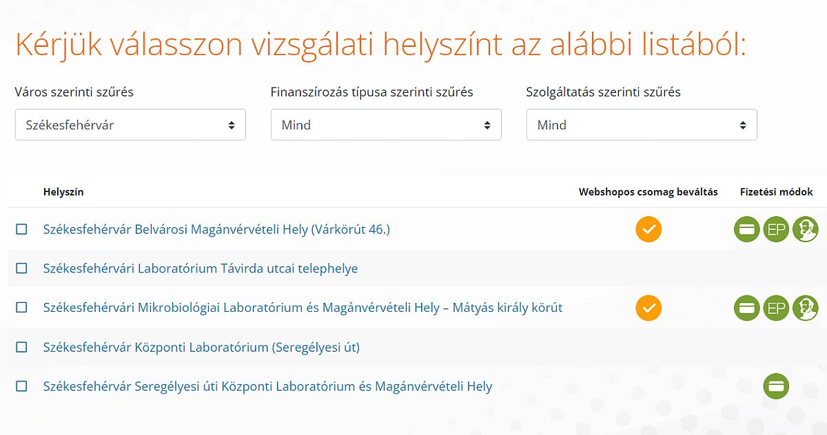 Változik májustól a vérvételi időpontfoglalás rendje Fehérváron is