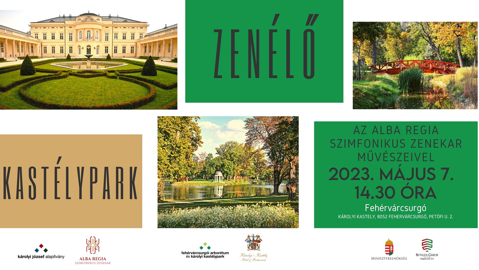 Zenélő kastélypark - vasárnapi koncertek a Károlyi kastélyban