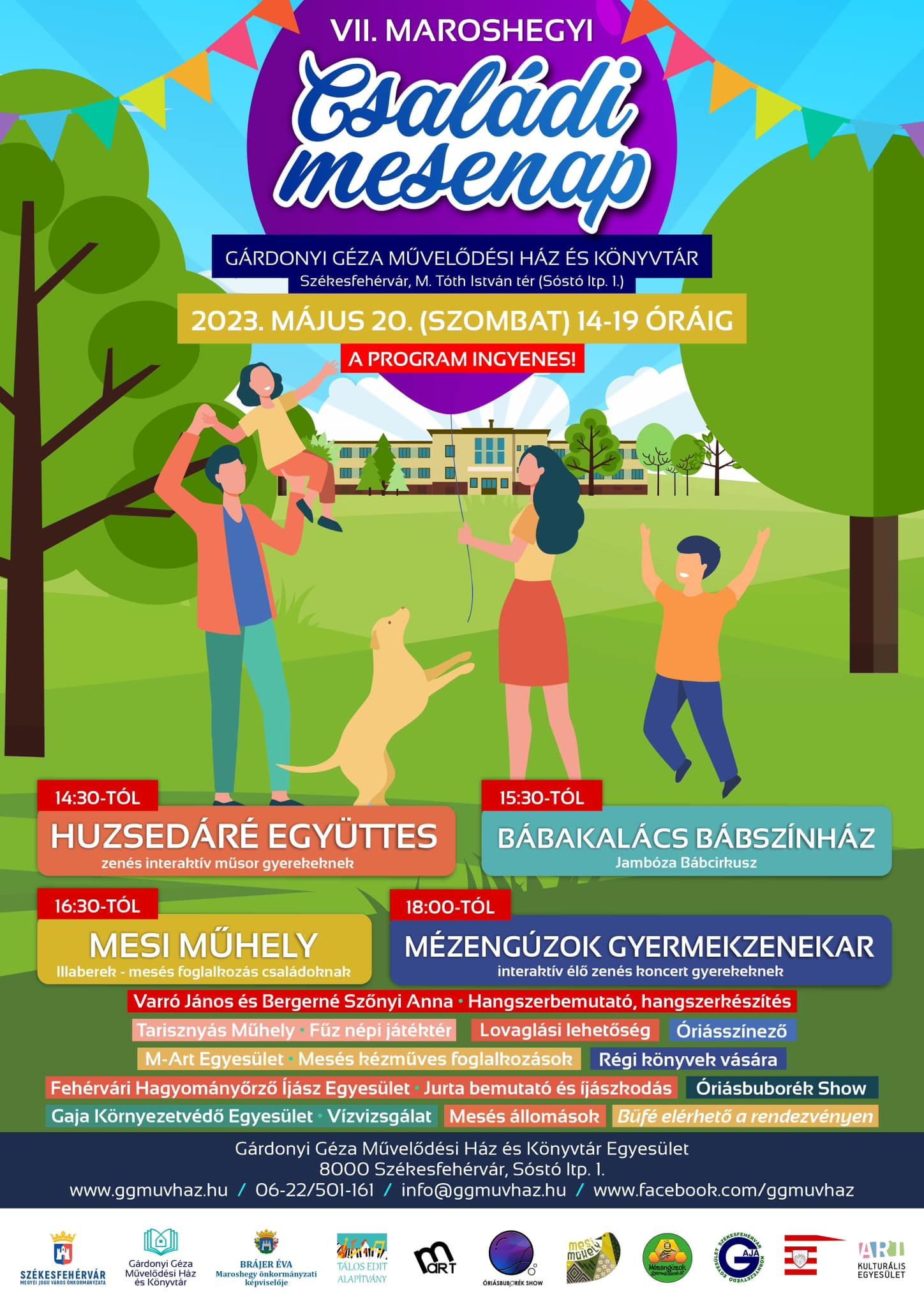 Szombaton lesz a Maroshegyei Családi Mesenap a Gárdonyi Géza Művelődési Házban