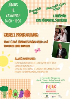 Családi nap és vásár lesz vasárnap délután a Civil Központ előtti téren