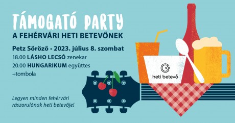 Júliusban támogató party-t rendeznek a Heti Betevő csapatának