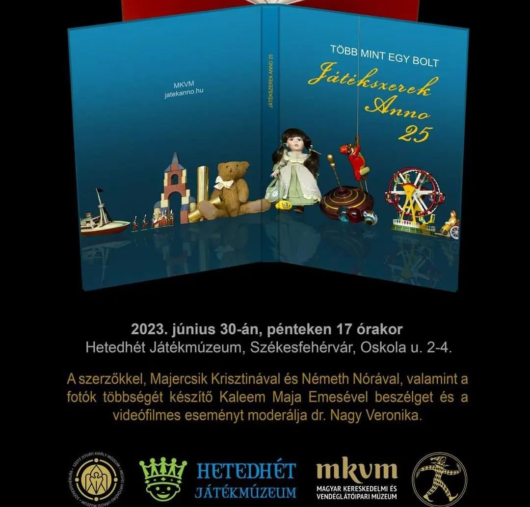 Játékokról játékok között - könyvbemutató lesz pénteken a Hetedhét Játékmúzeumban