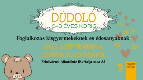 Dúdoló foglalkozással vár szeptember 6-án a Felsővárosi Alkotóház