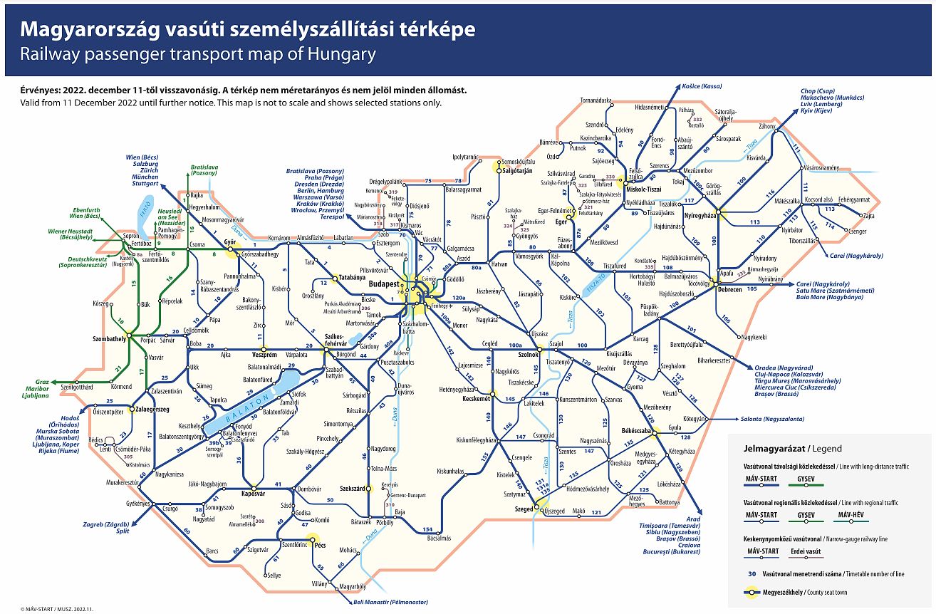 Július 21-ig lehet véleményezni a 2023 decemberétől érvényes vasúti menetrendet