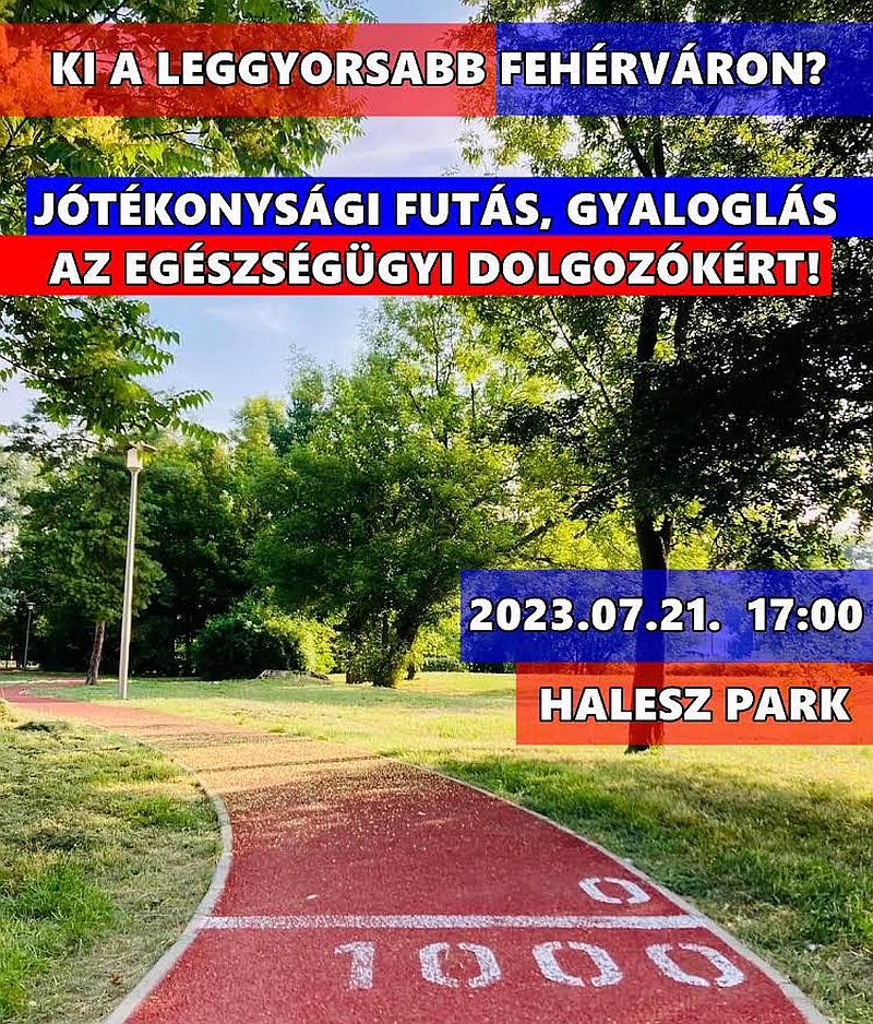 Jótékonysági futást rendeznek pénteken délután a Halesz ligetben