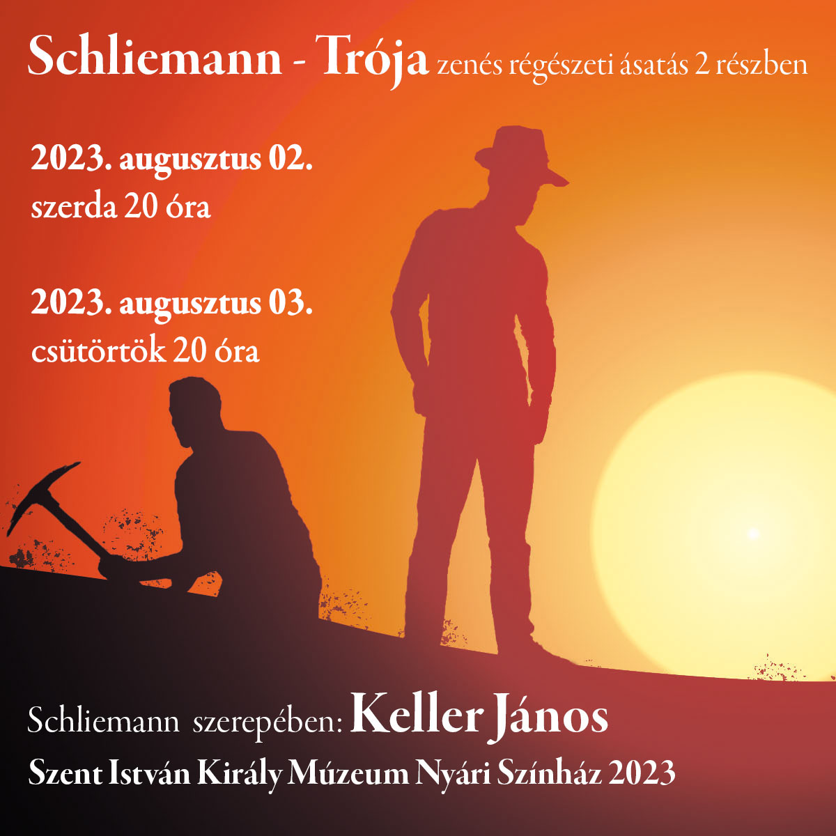 Szerdán és csütörtökön is láthatjuk a régész színház előadásait a Rendház udvarán