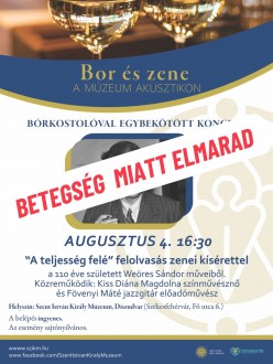 Elmarad a Múzeum Akusztik péntek esti programja