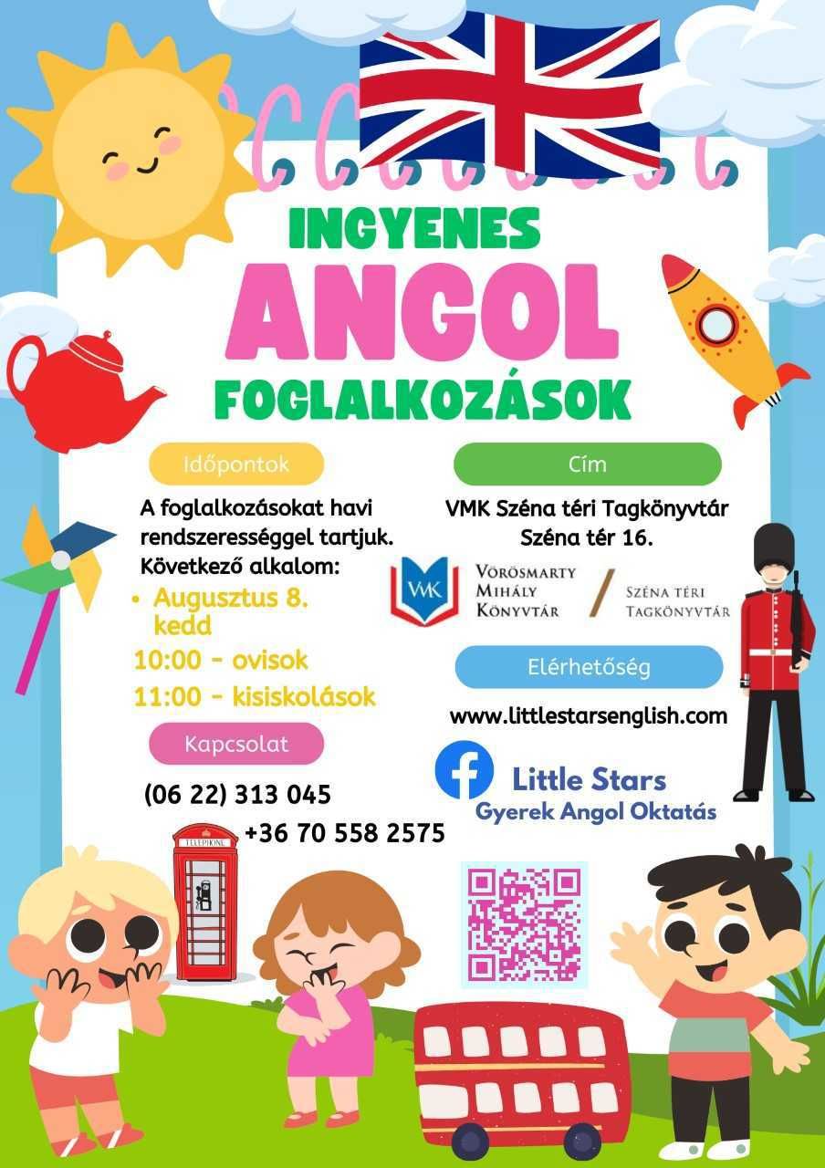 Ingyenes angolfoglalkozás indul a Széna téri Tagkönyvtárban