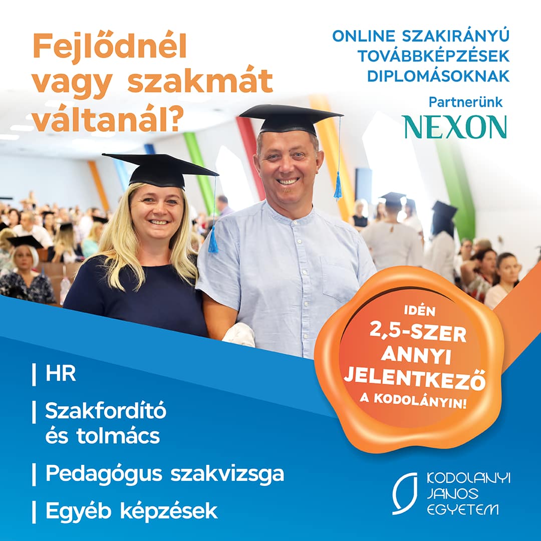 Elindult a jelentkezés a szakirányú továbbképzésekre a Kodolányin