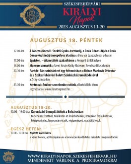 Változatos programok pénteken a Királyi Napokon