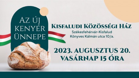 Az új kenyeret ünneplik vasárnap a Kisfaludi Közösségi Házban