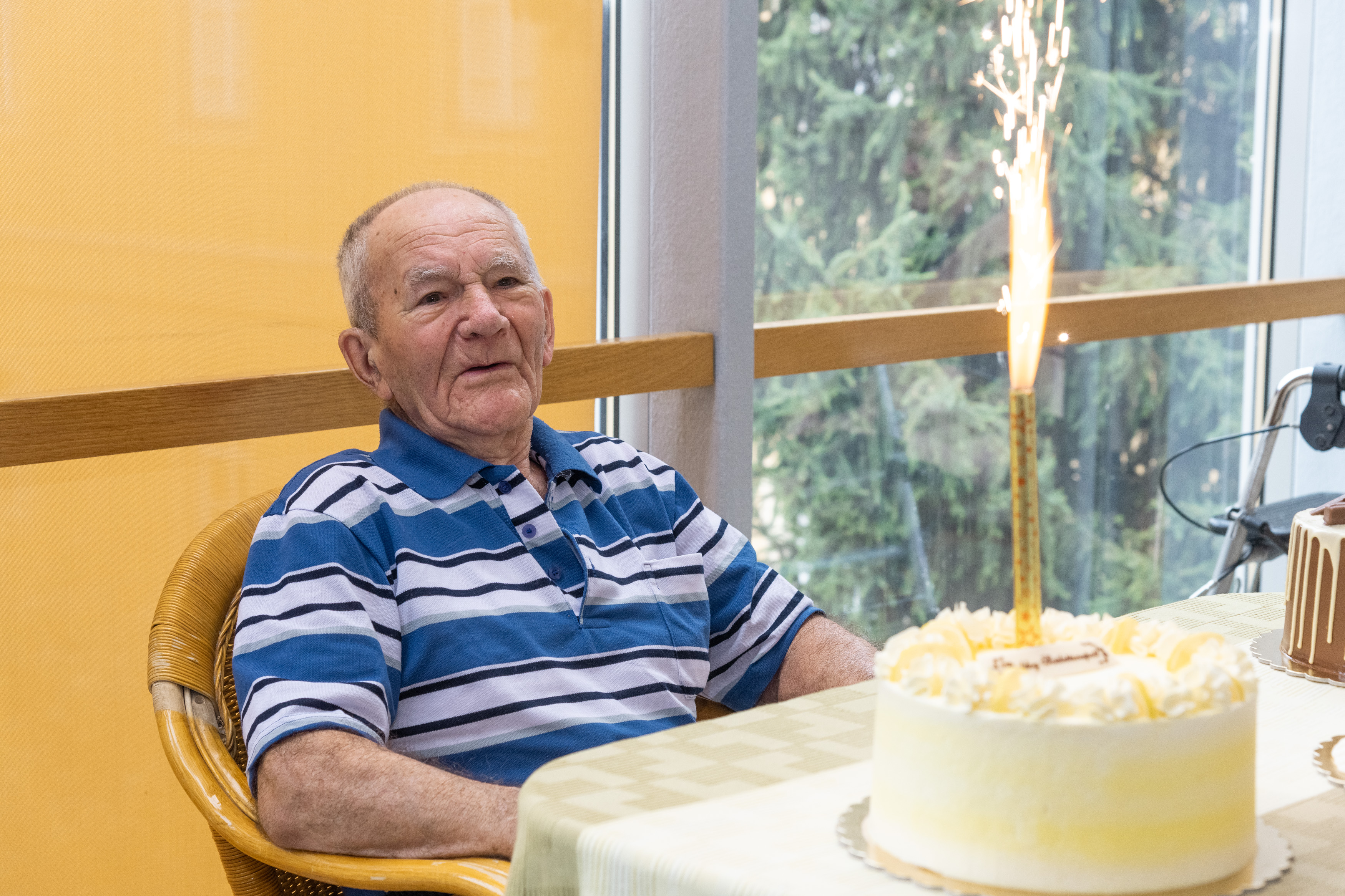 „Ne csupán csak ma légy boldog, legyen csodás holnapod!” – a 95 éves Treuer Ferencet köszöntötték