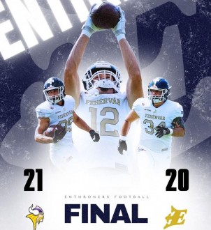 Egy pont híján óriási meglepetést okozott a Fehérvár Enthroners Bécsben