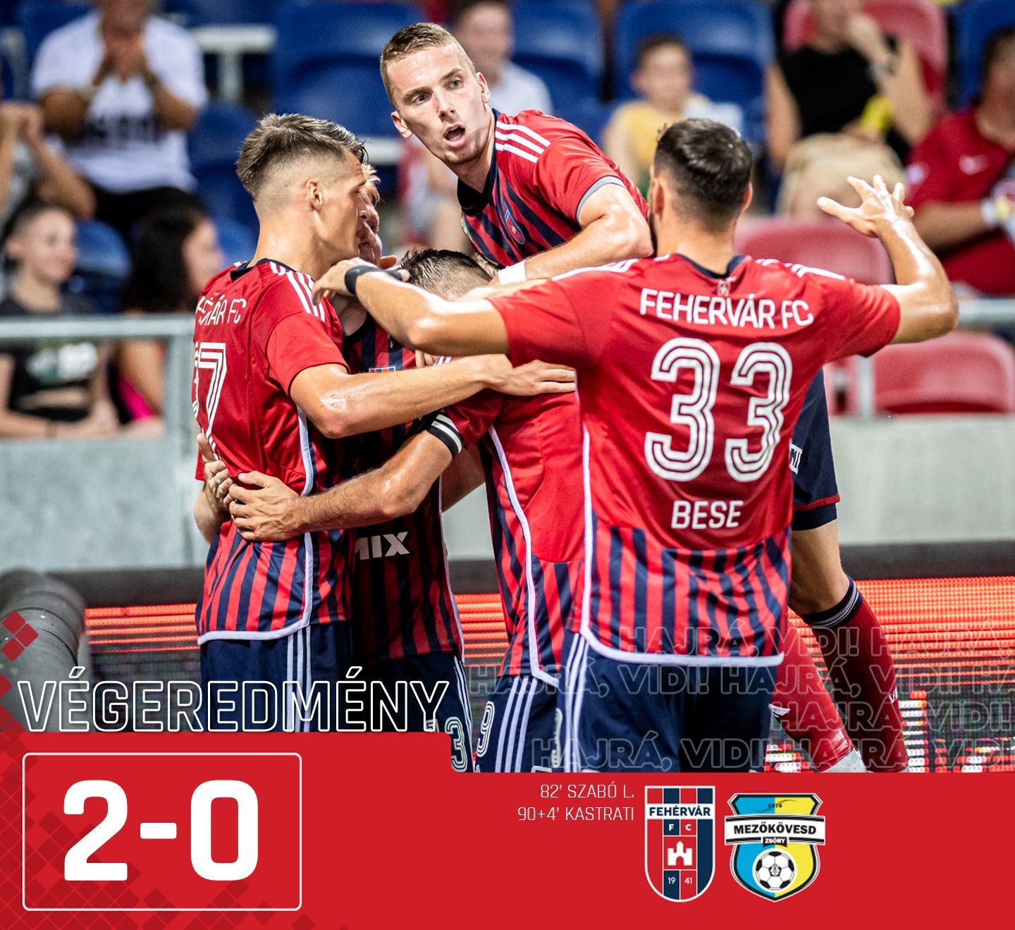 Megvan az első győzelem - fontos pontokat gyűjtött be a Fehérvár FC