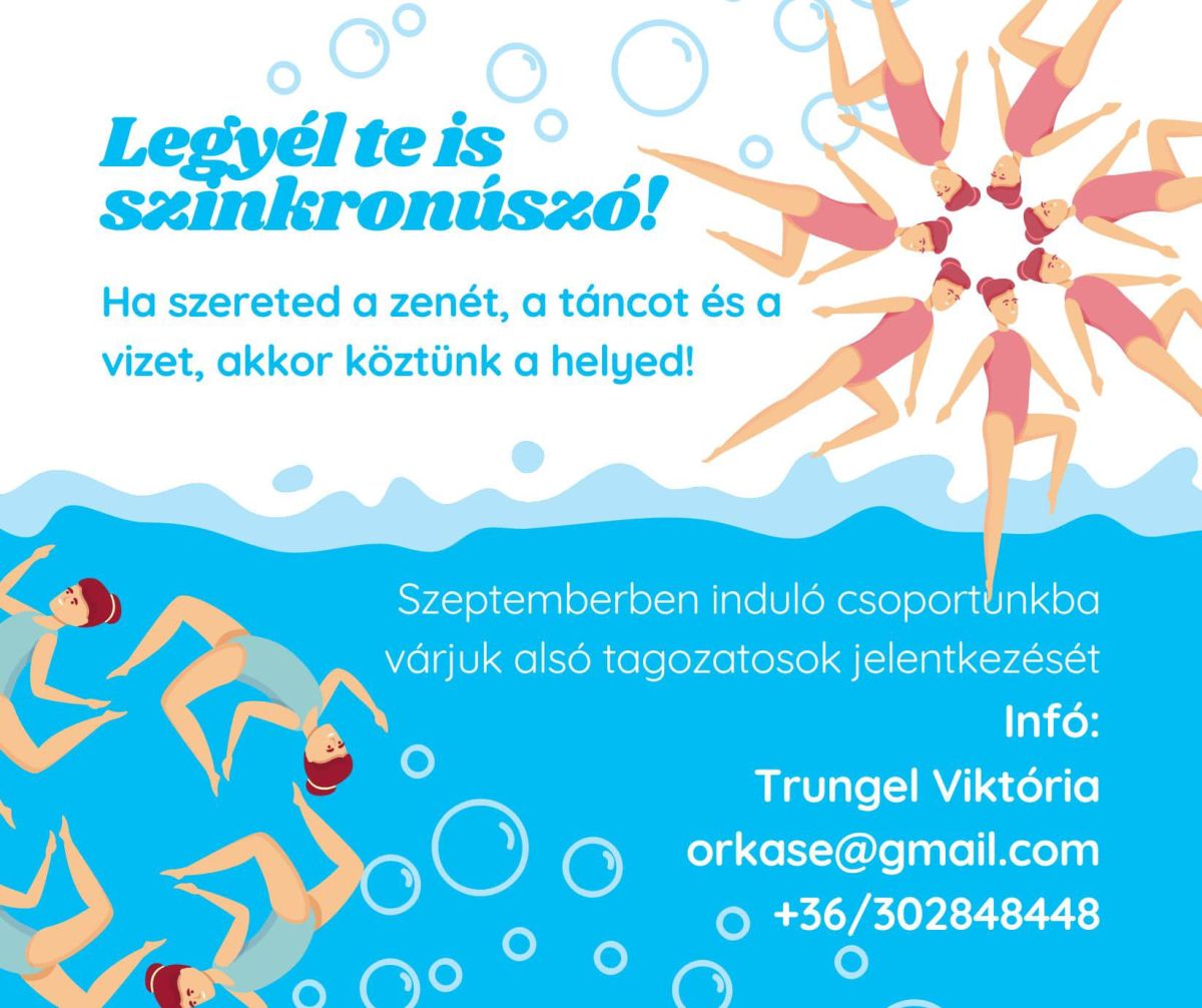 Legyél te is szinkronúszó! – felvételt hirdet az ORKA