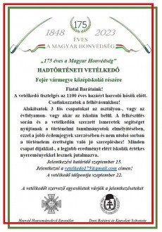 Hadtörténeti vetélkedőre várják a középiskolásokat - a héten még lehet jelentkezni