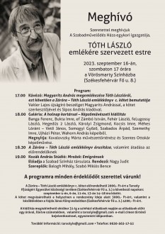 Záróra - Tóth László emlékest lesz a Vörösmarty Színházban