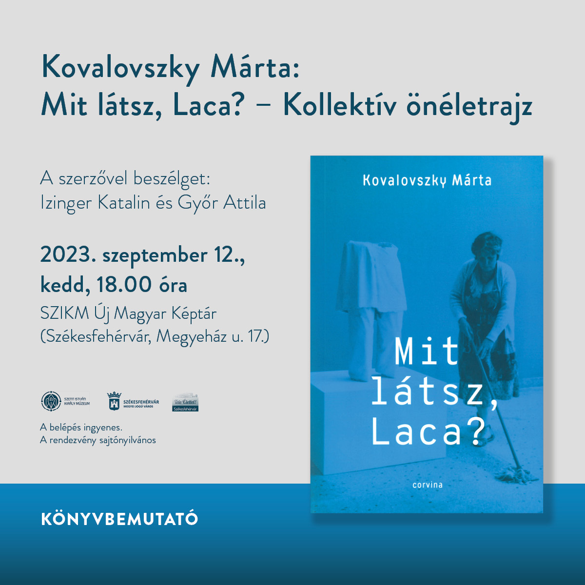 Mit látsz, Laca? – Kedden mutatják be Kovalovszky Márta új könyvét