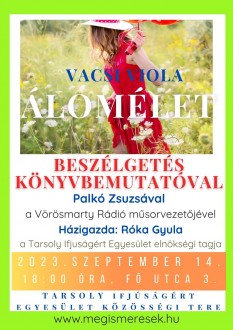 Álomélet – könyvbemutató és beszélgetés Vacsi Violával a Fő utca 3-ban