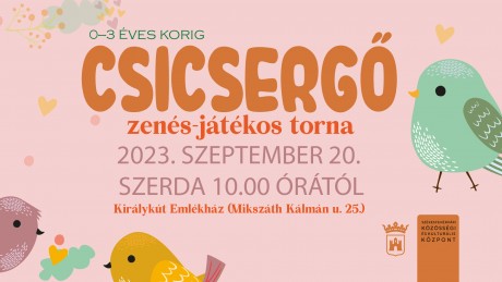 Szeptember 20-án újra zenés-játékos torna lesz a kicsiknek a Királykút Emlékházban