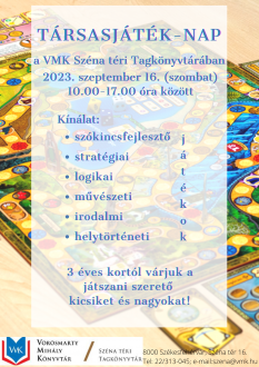 Szombaton újra társas- és szerepjátékoké a főszerep a Vörösmarty Mihály Könyvtárban