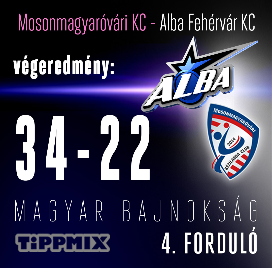 Mosonmagyaróvárról is pont nélkül távozott az Alba Fehérvár KC
