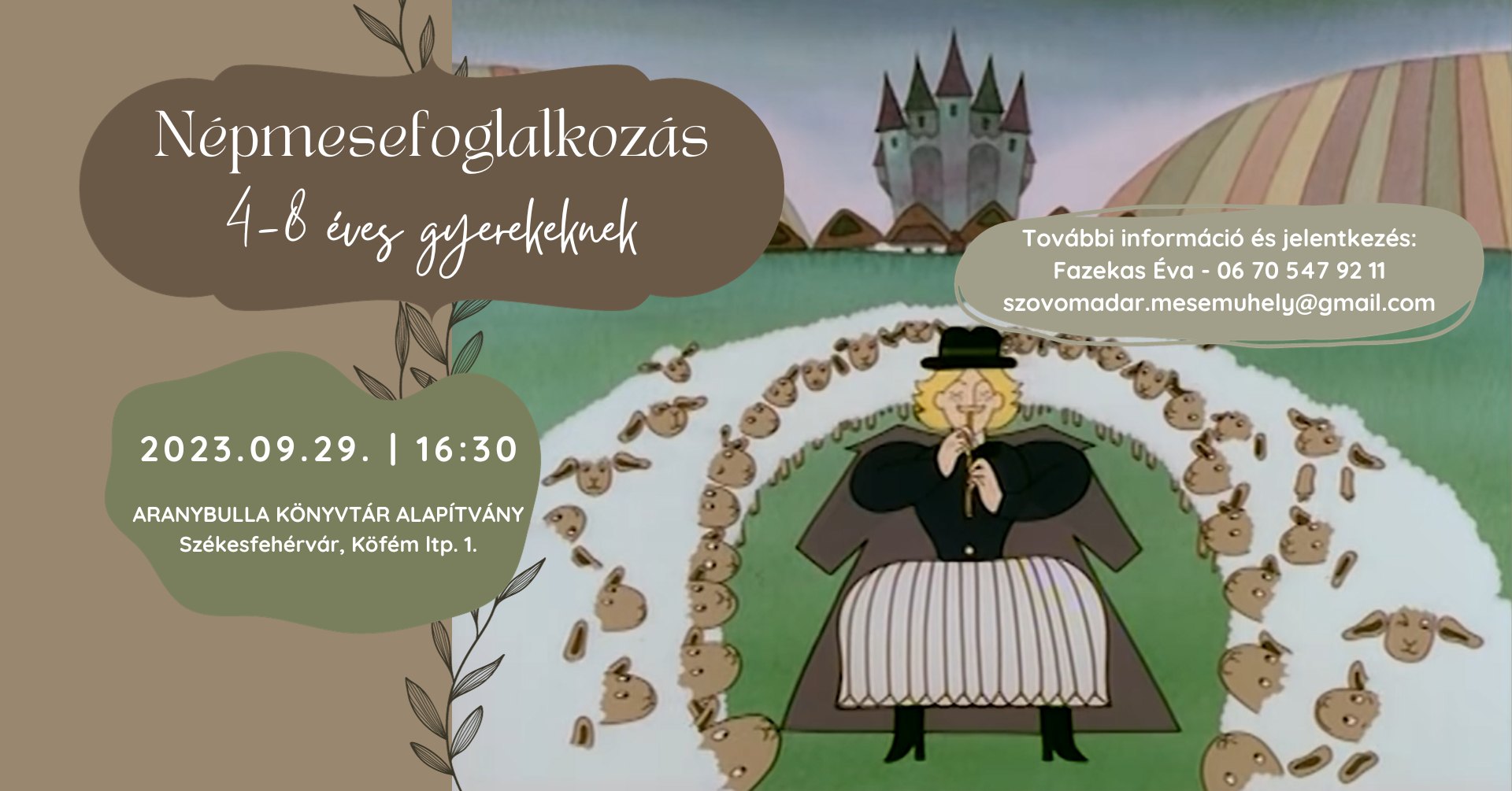 Folytatódik pénteken a Szövőmadár Meseműhely gyerekeknek az Aranybulla Könyvtárban