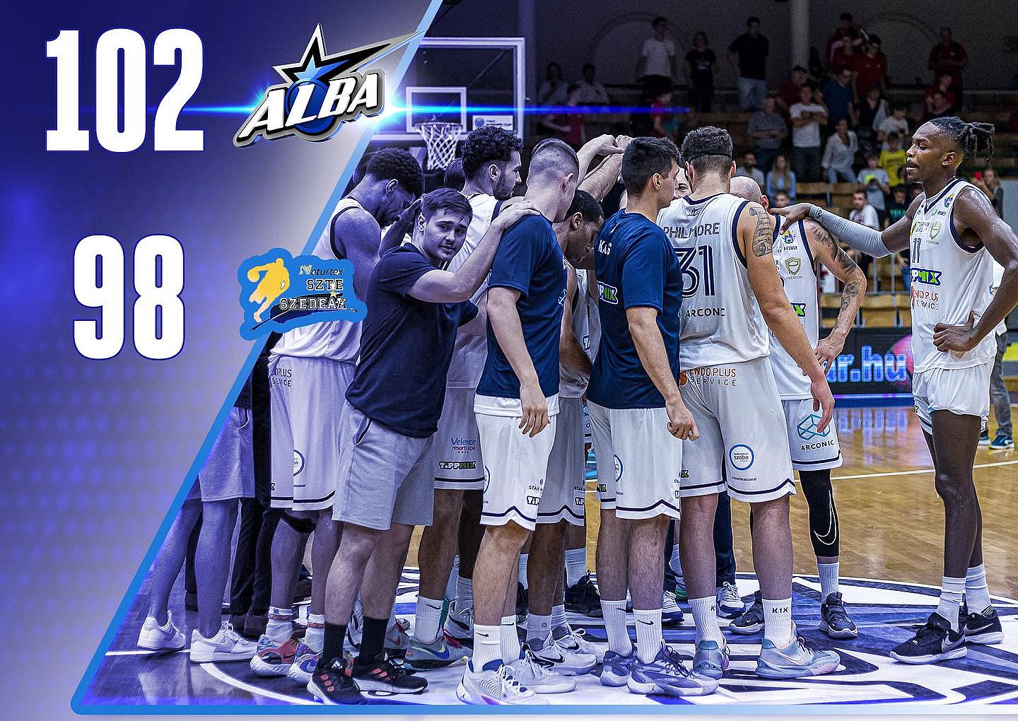 Óriási csatában nyert az Arconic-Alba Fehérvár Szegeden