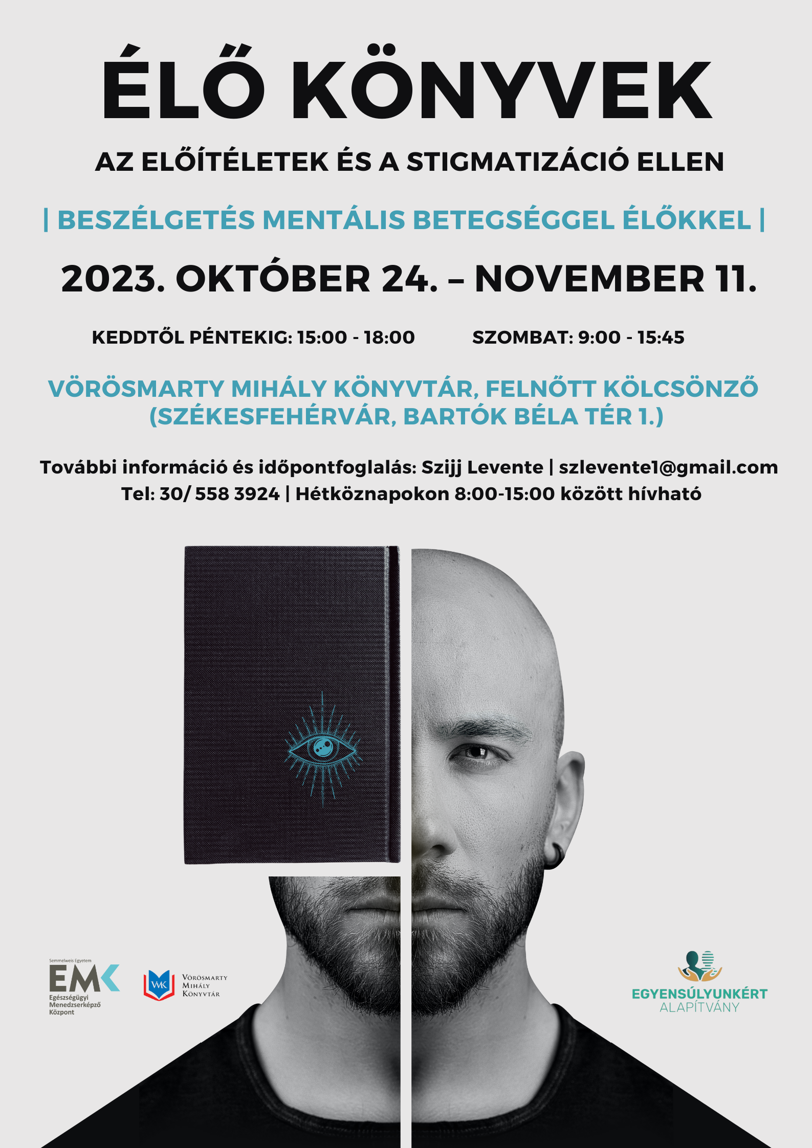 Élő könyvek - mentális betegséggel élőkkel beszélgetnek