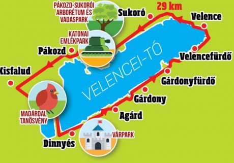 Vasárnap rendezik az őszi Velencei-tó kerülő kerékpáros túrát