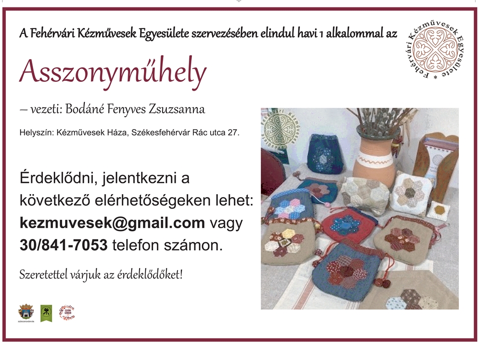Folytatódik a foltvarró Asszonyműhely szombaton a Kézművesek Házában
