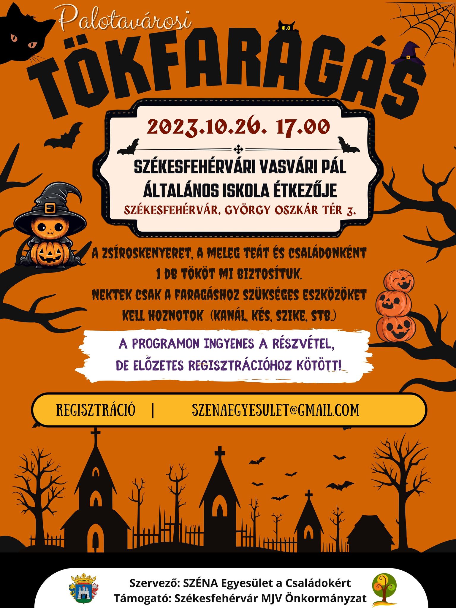 Halloween-i Tökfaragást rendez a Palotavárosban a SZÉNA Egyesület
